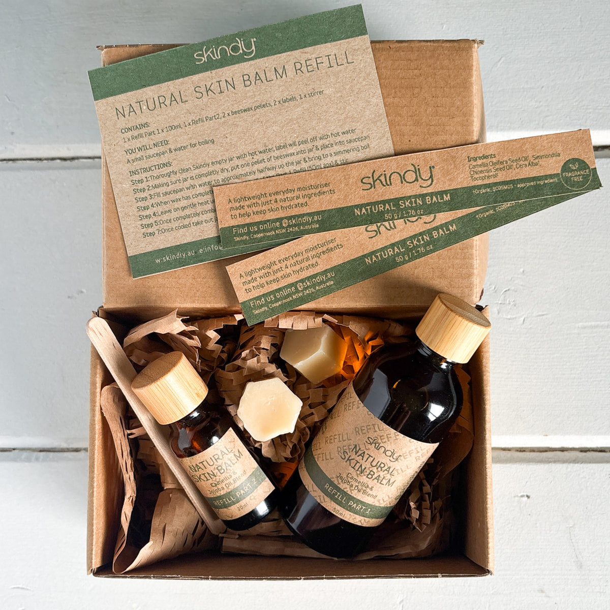 NATURAL SKIN BALM REFILL KIT