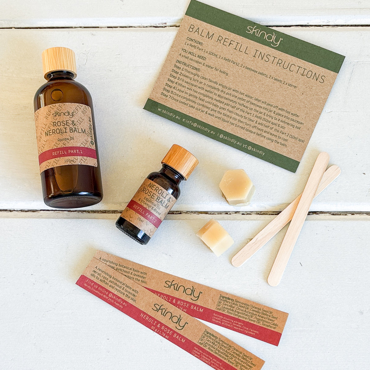 NEROLI & ROSE BALM REFILL KIT